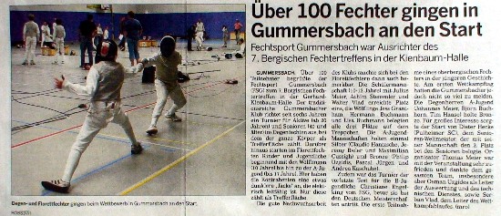 Fechtertreffen 2007 Zeitungsartikel