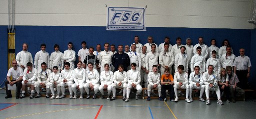 Degenfechter im Gruppenfoto
